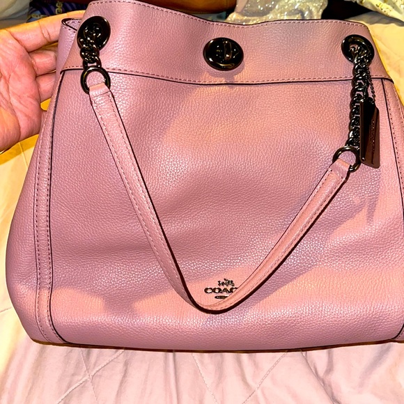 Coach Mauve Shoulder Bag - Picture 1 of 6